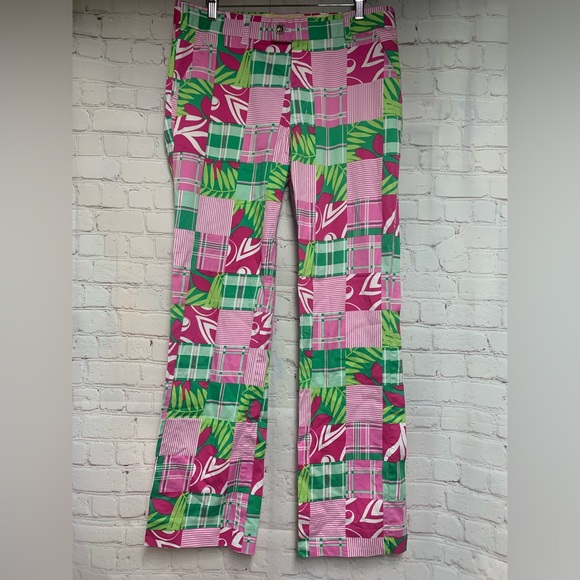 Loudmouth Other - Loudmouth Pink Colorful Patchwork Madras Pants Size 32 x 32